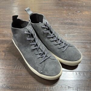 Toms Lenox Mid Suede Lace Front Shoe Size 8.5 Men